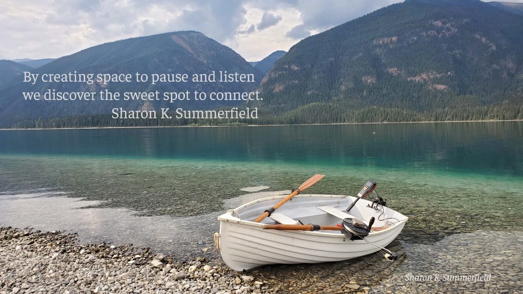 Photography and Quote by Sharon K. Summerfield at Muncho Lake