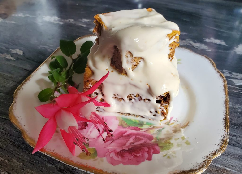 Gluten Free Pumpkin Cake, recipe and photo by Sharon K. Summerfield